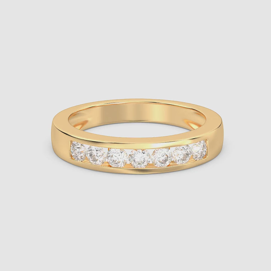 Lab-Grown 0.50 Ct Stackable Symmetry Ring