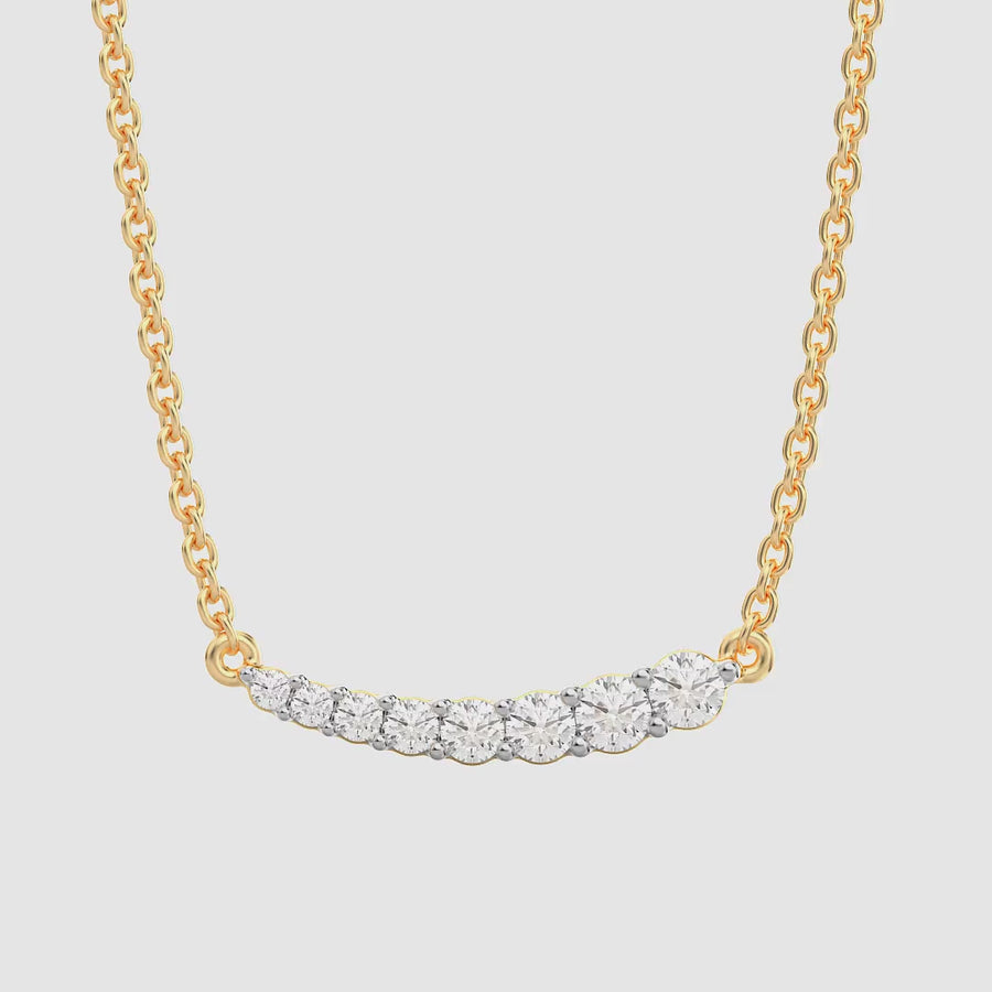 Lab-Grown Pave Classic Pendant Necklace