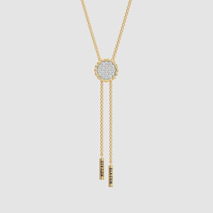 Lab-Grown Signature Fleur Adjustable Bolo Necklace