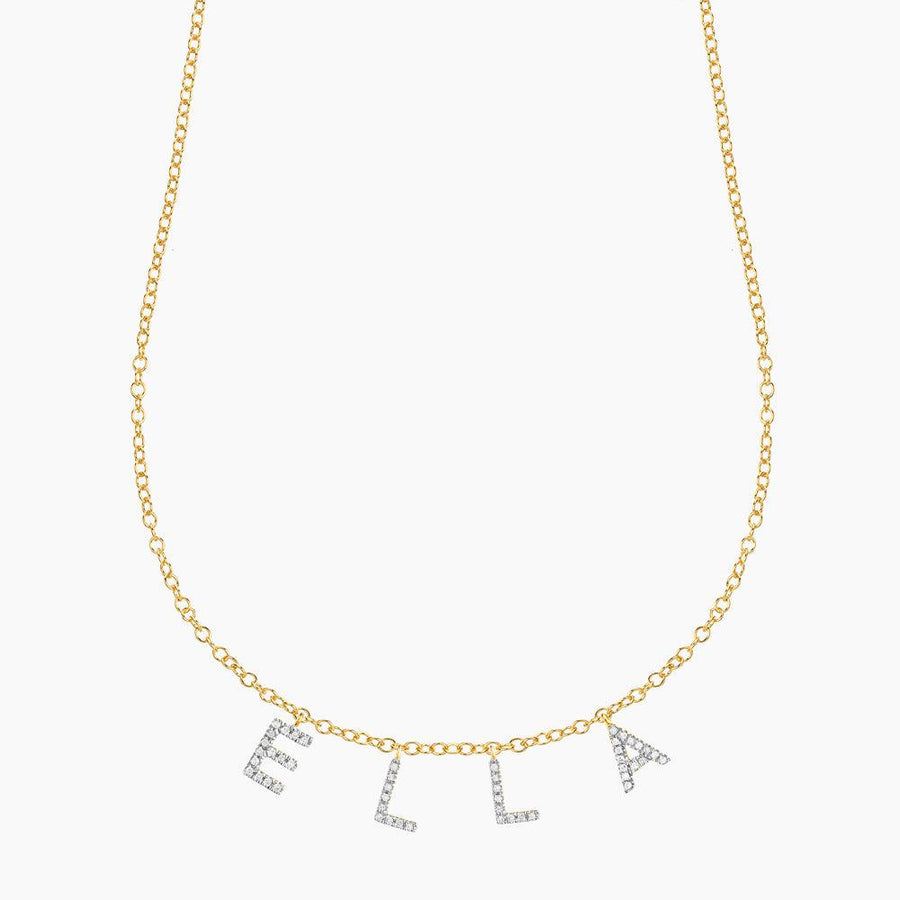 Name + Charms Necklace - Ella Stein 