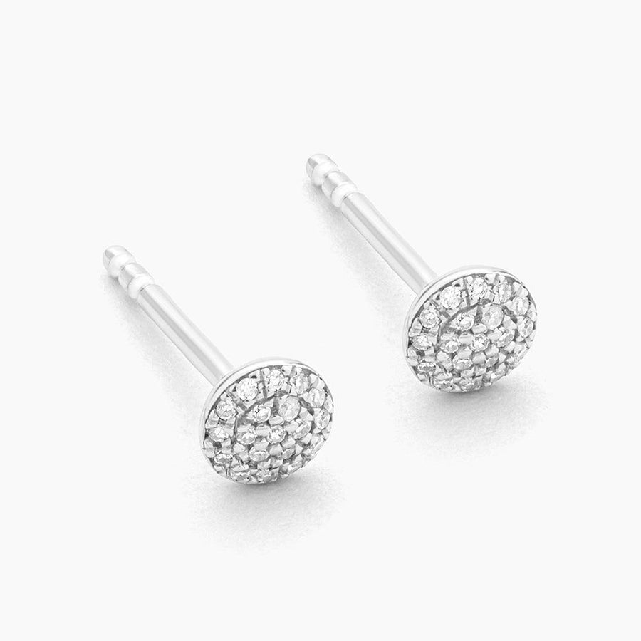 diamond round stud earrings