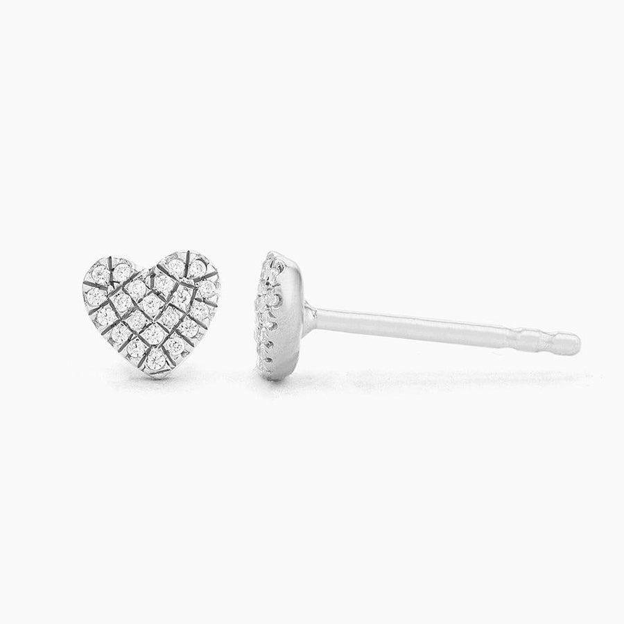 heart stud earrings