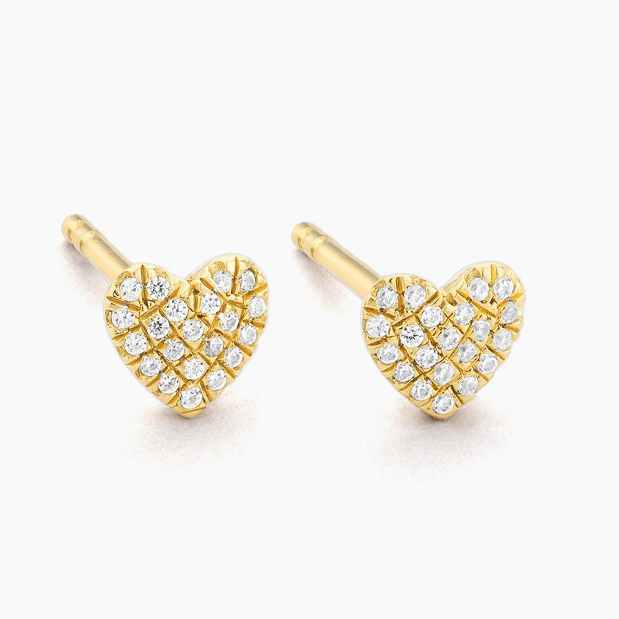 hearts stud earrings