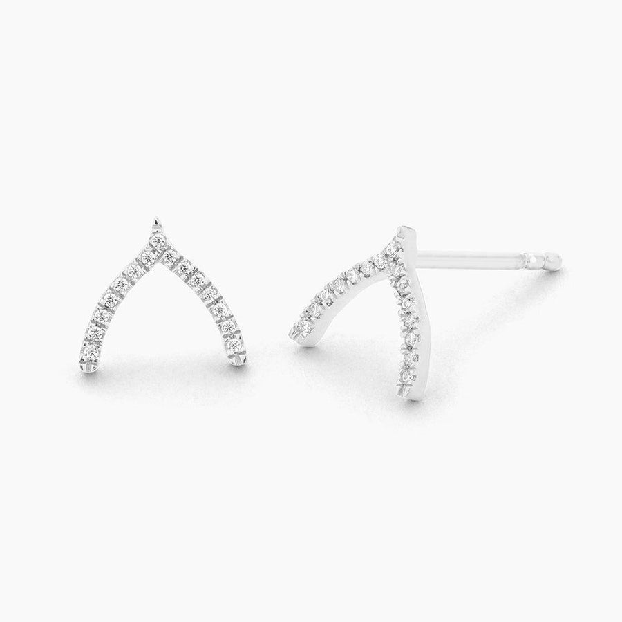 wishbone stud earrings