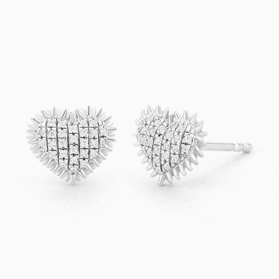 Buy Spiked Heart Stud Earrings Online - 6