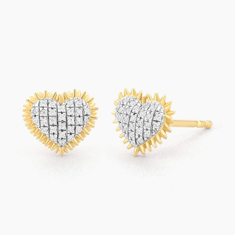 Buy Spiked Heart Stud Earrings Online - 2