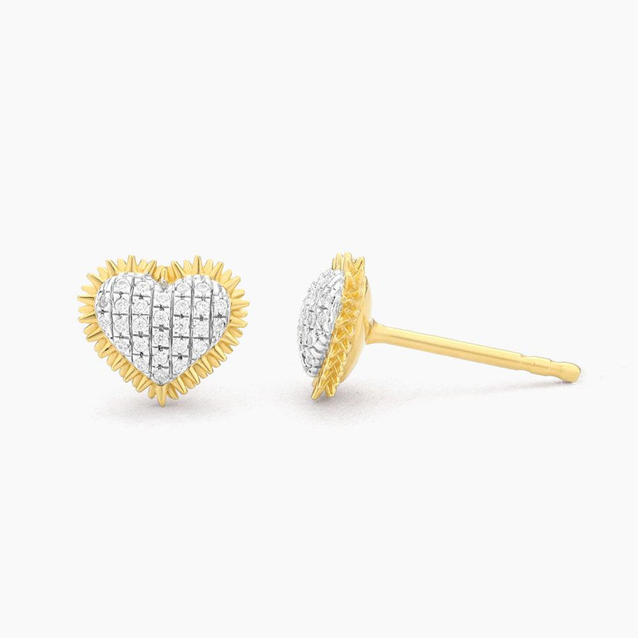 Buy Spiked Heart Stud Earrings Online - 3