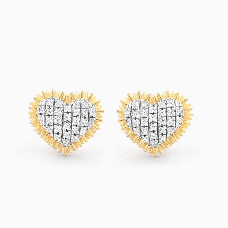 Buy Spiked Heart Stud Earrings Online - 4