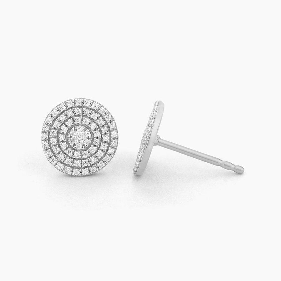 diamond round stud earrings