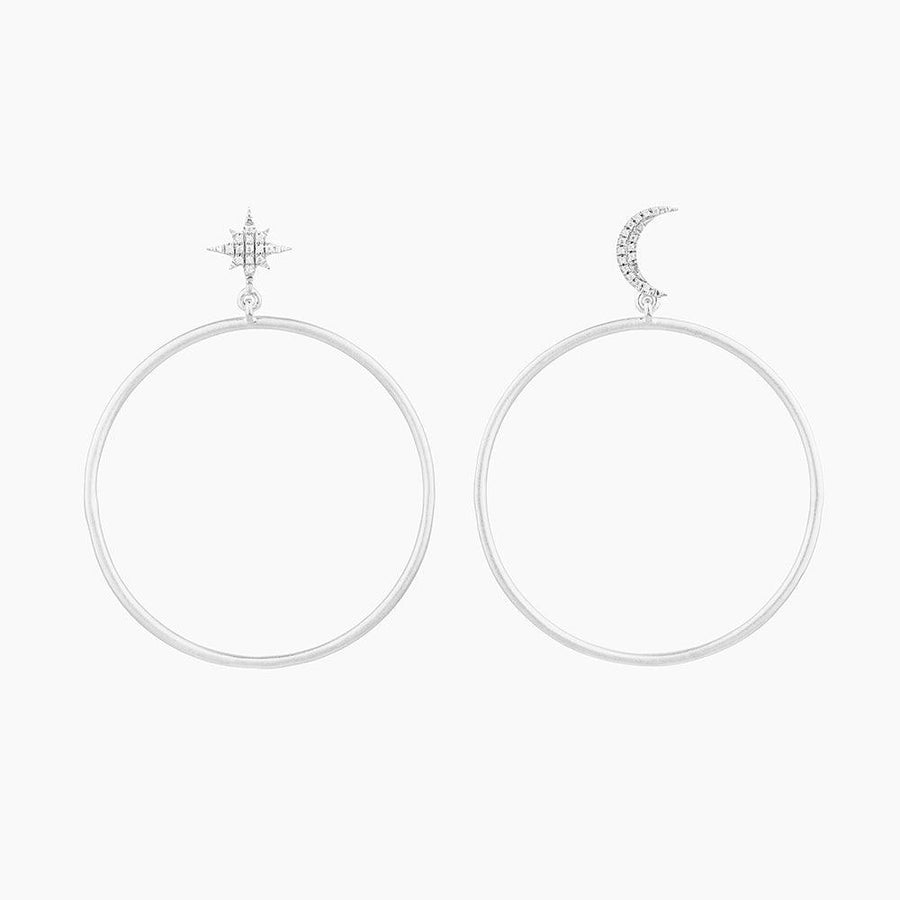 Buy Hoop Earrings online : Sterling silver 925 flat hoop earrings with  holes 30mm - Com-forsa S.L.