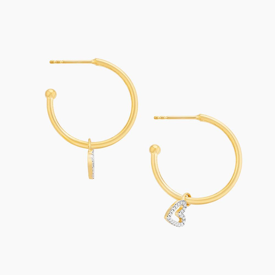 Buy Be Still My Heart Hoop Earrings Online - 2