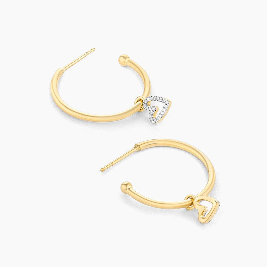 Buy Be Still My Heart Hoop Earrings Online - 3