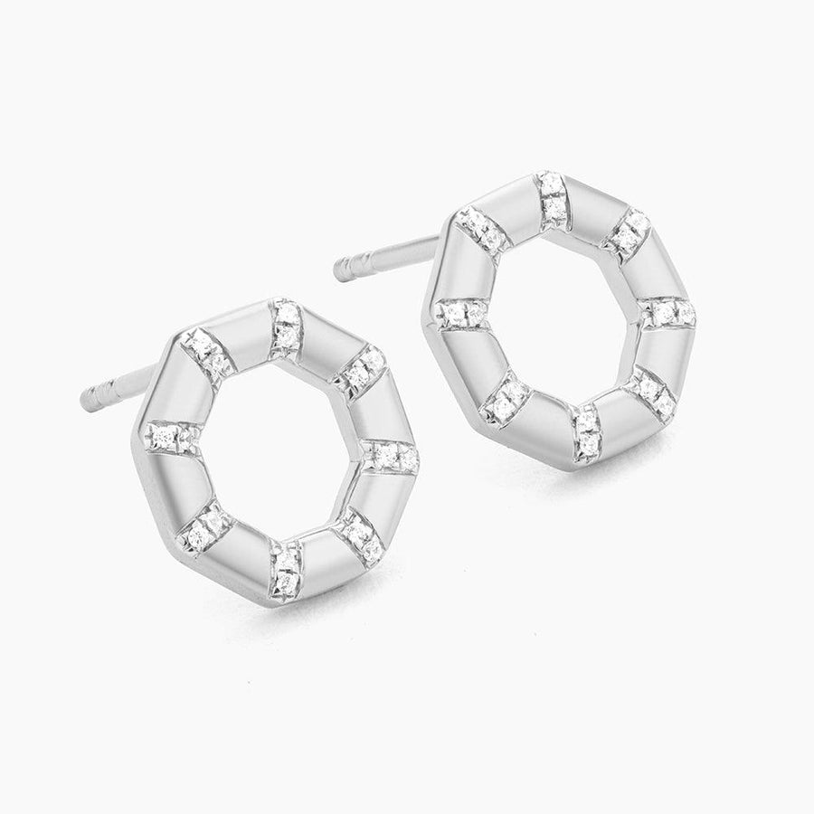 The Hexagon Stud Earrings - Ella Stein 