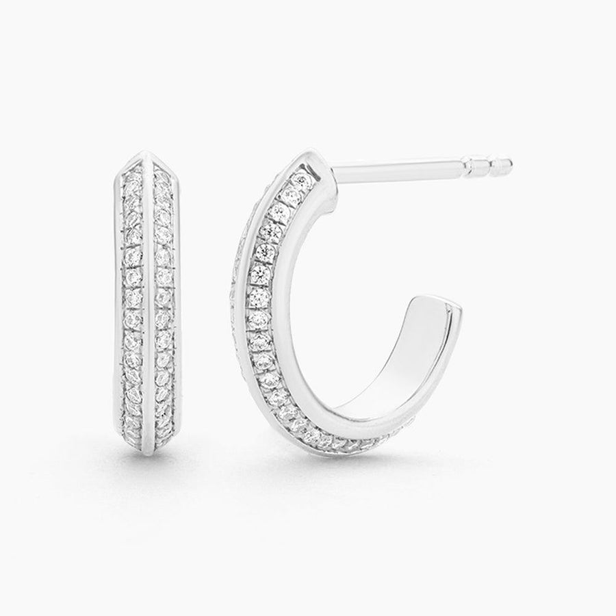 mini diamond hoop earrings