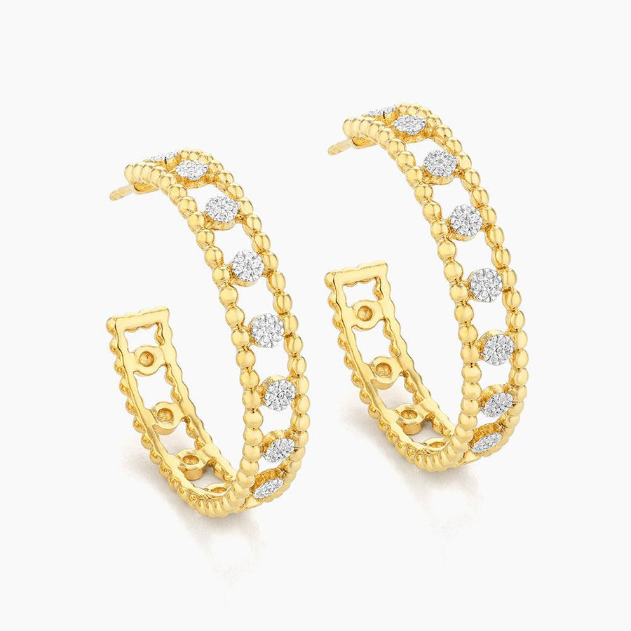 diamond hoop earrings