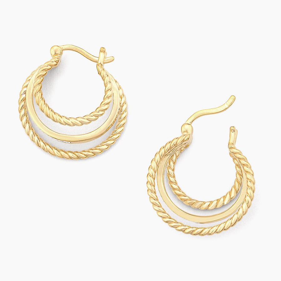 triple hoop earrings