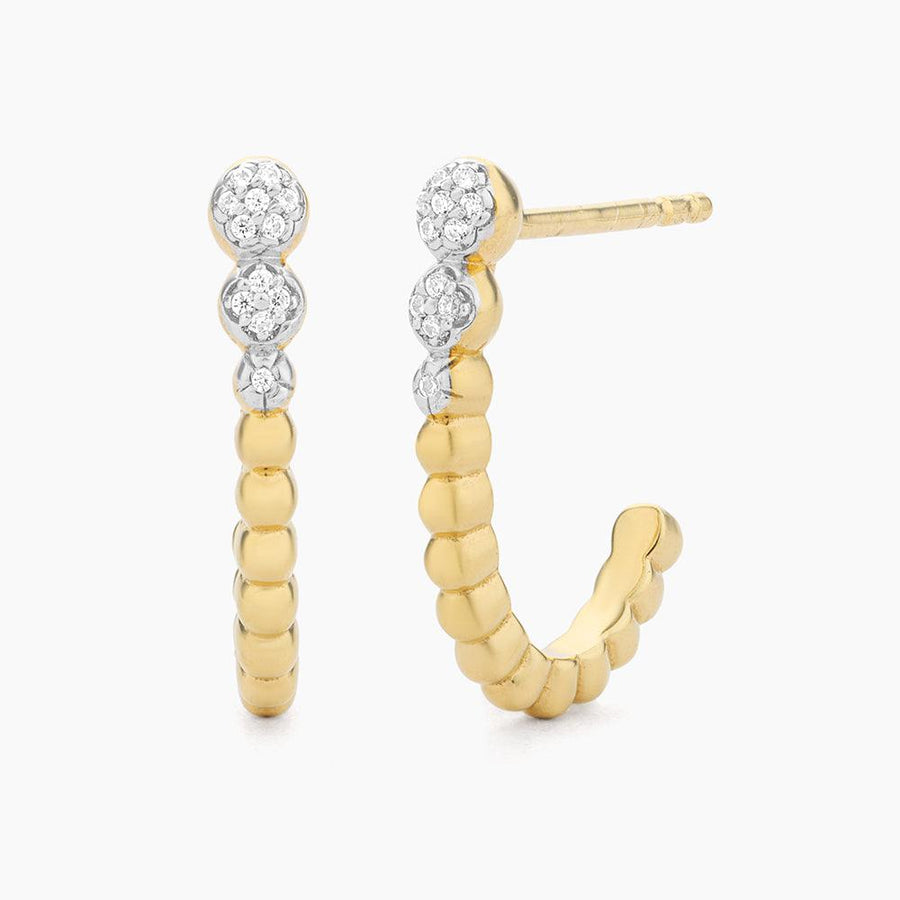 Beaded Connection Huggie Earrings - Ella Stein 