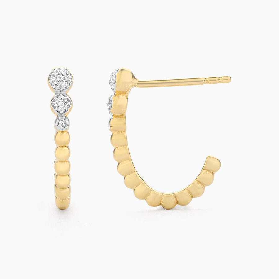 Beaded Connection Huggie Earrings - Ella Stein 