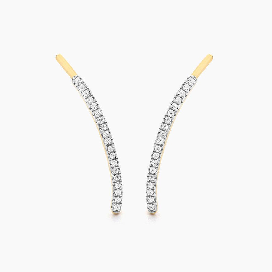 curved bar earrings