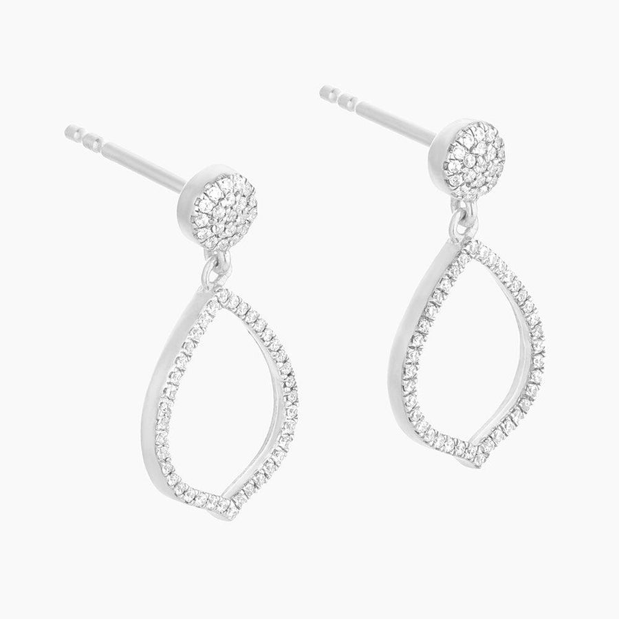 pear diamond drop earrings