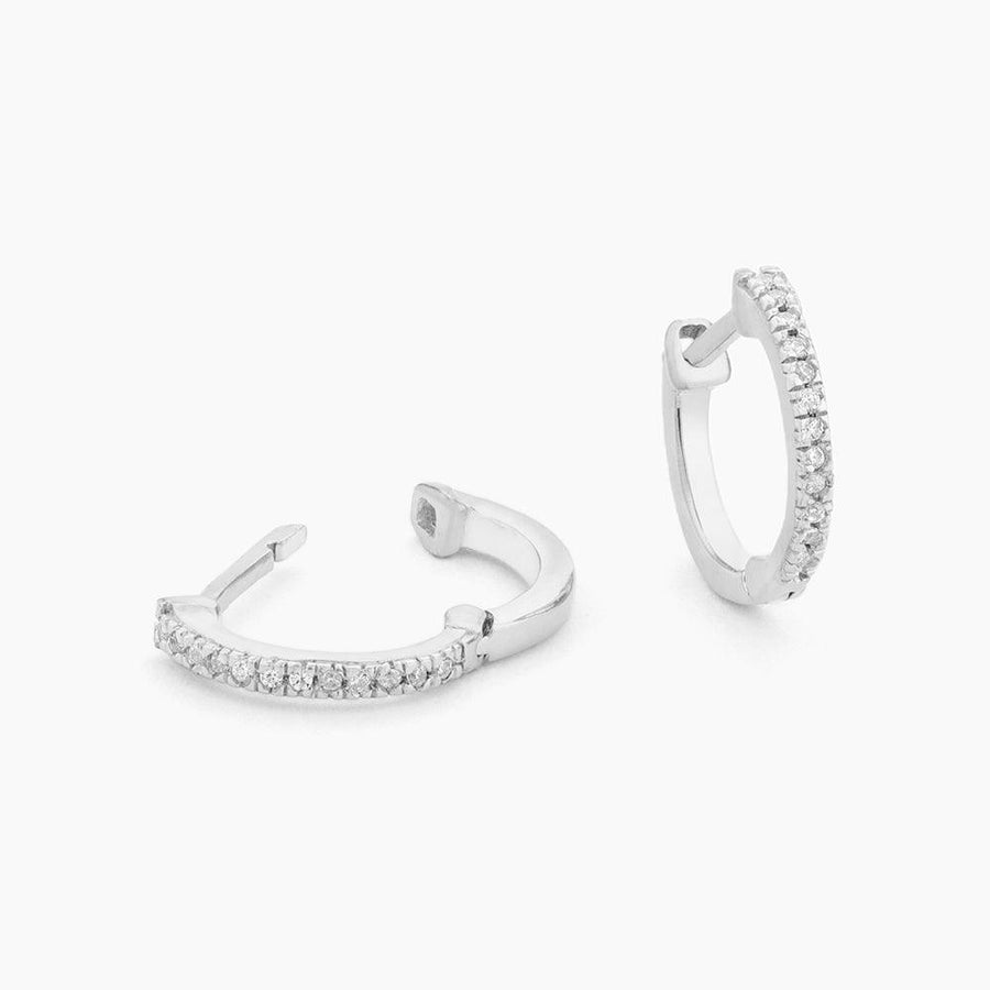 diamond hoop earrings