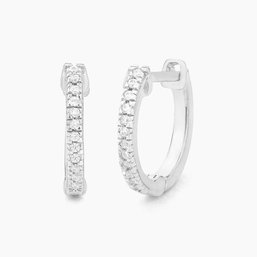 Buy Half-Hearted Adventure? Never! Diamond Hoop Earrings Onlin