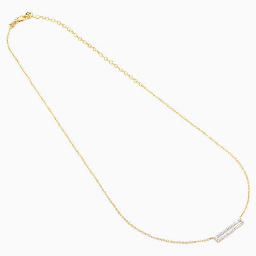 diamond bar pendant necklace