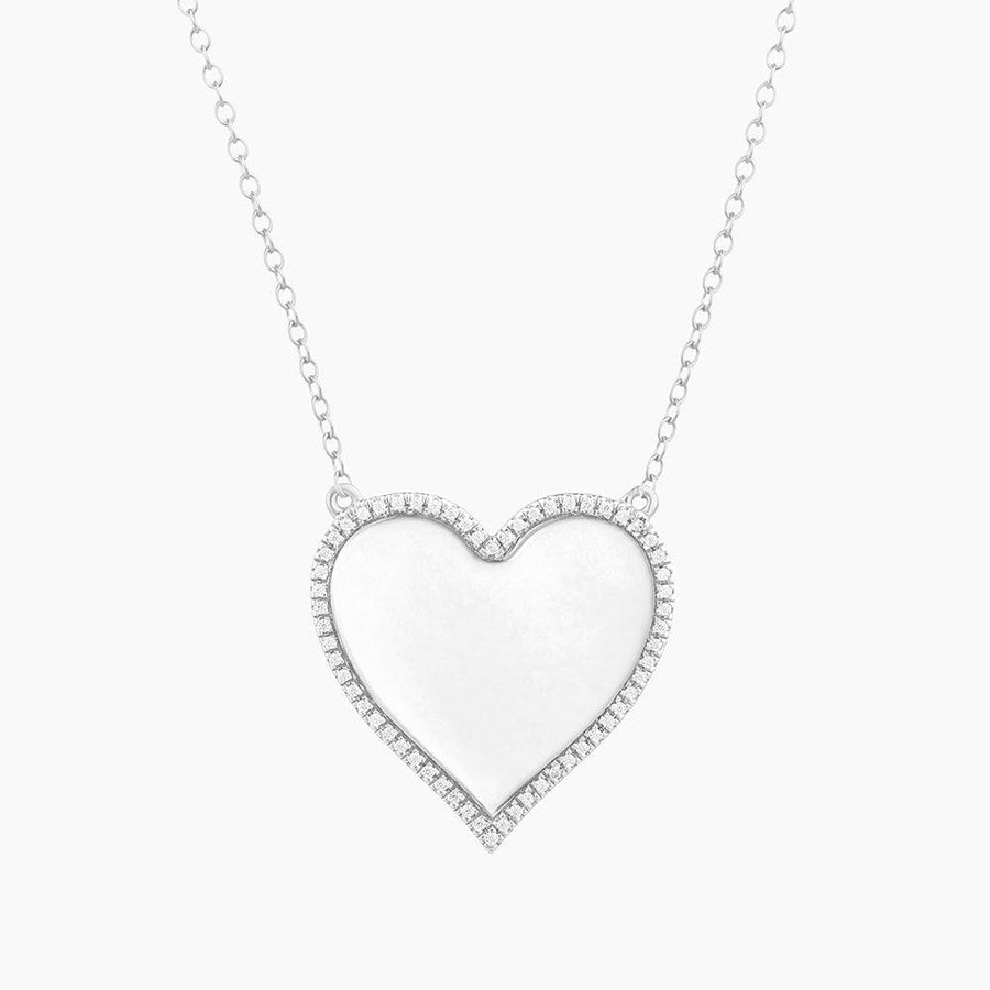 Forever Love Titanium Couple Necklace Forever Love Charm with Bling Cz  Stone Necklace (Couple Necklace)