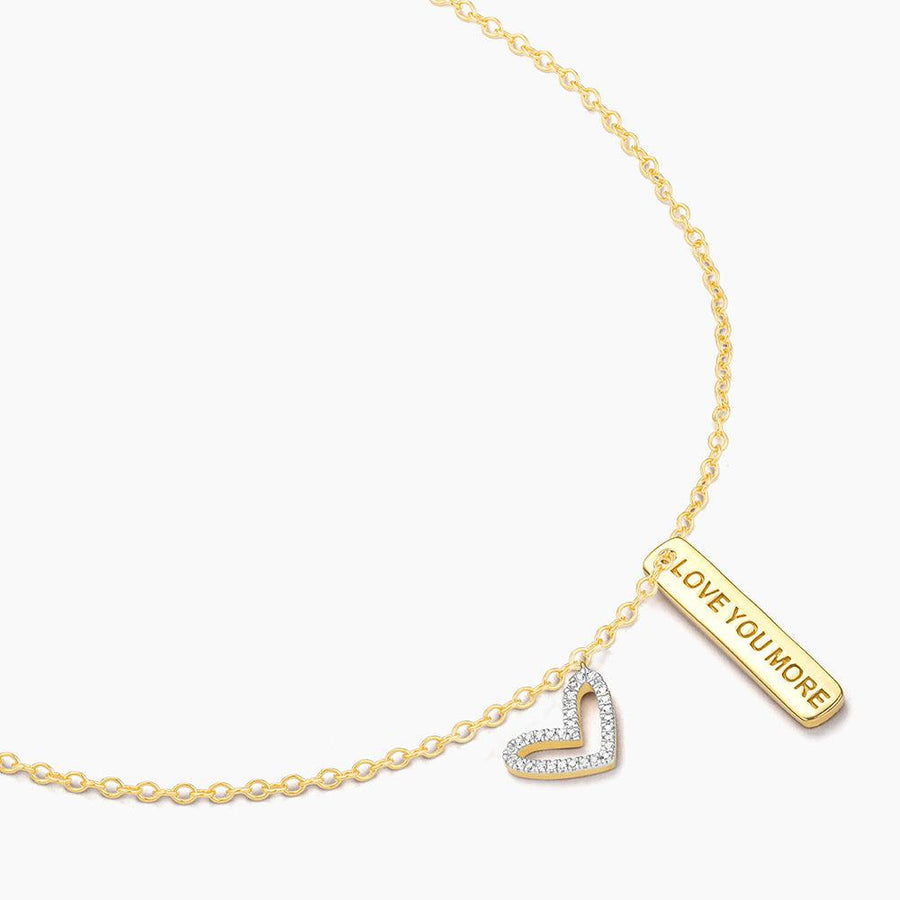 Buy I Love You More Pendant Necklace Online - 3