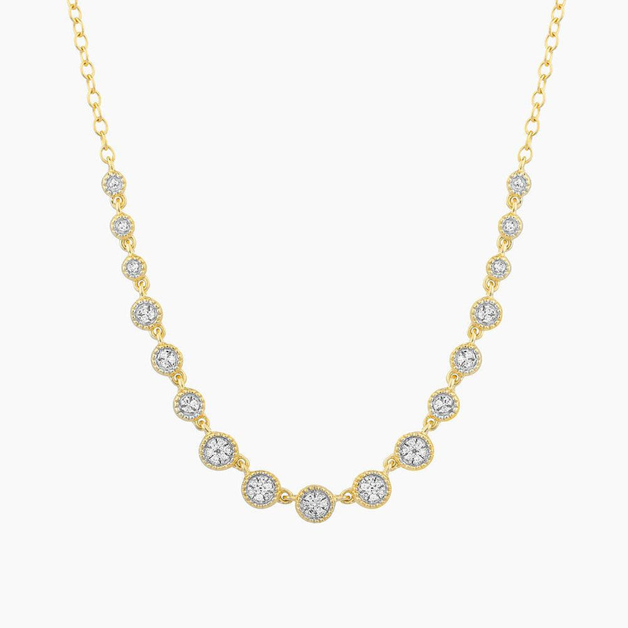  Multi Circle Diamond Chain Necklace