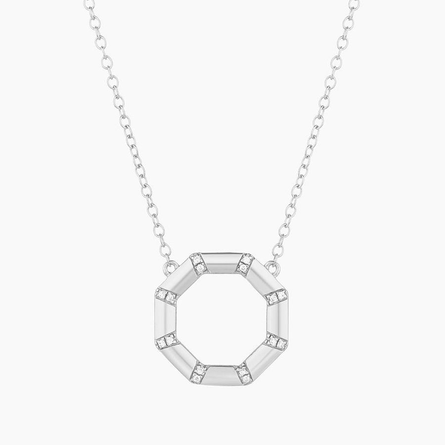 hexagon pendant necklace