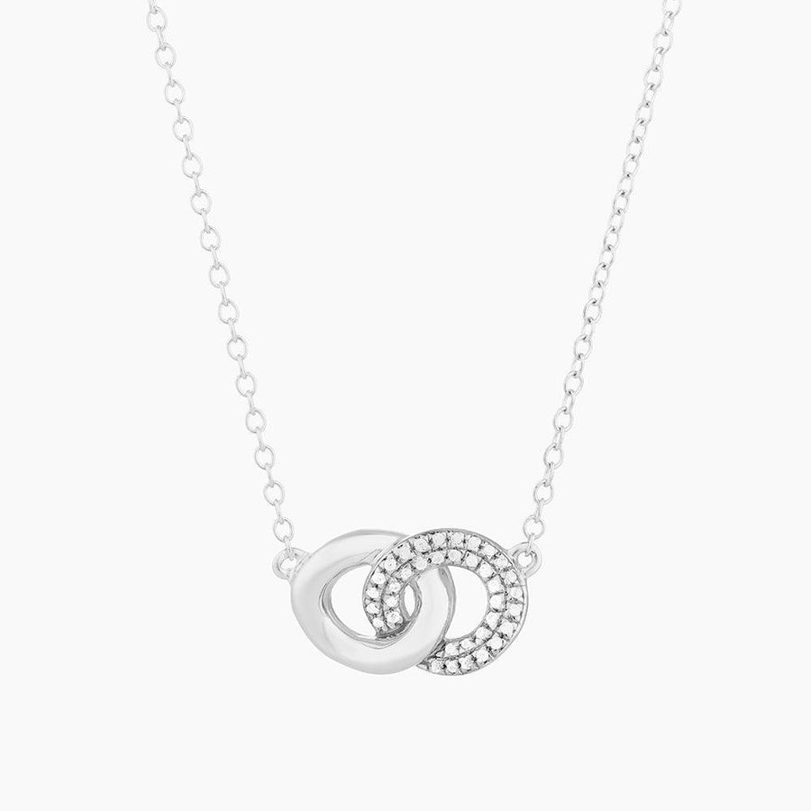 entwined circle necklace