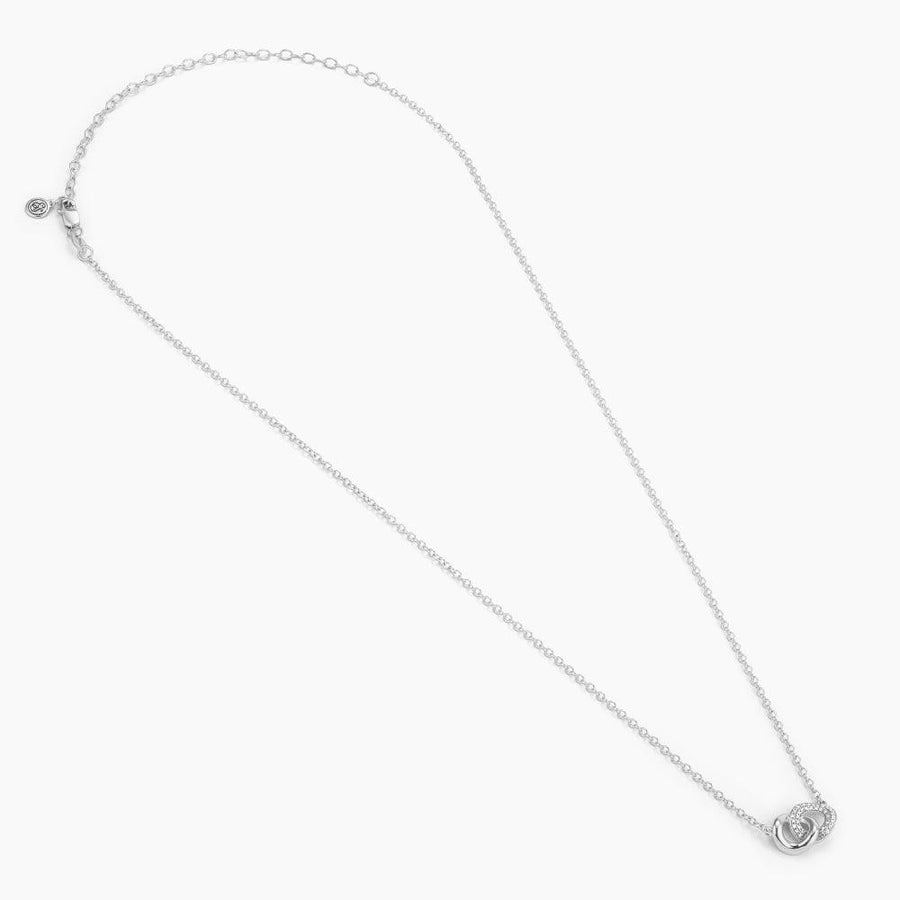 JWBR STERLING Silver 925 Black & White DIAMONDS Double HEART Necklace &  PENDANT | eBay