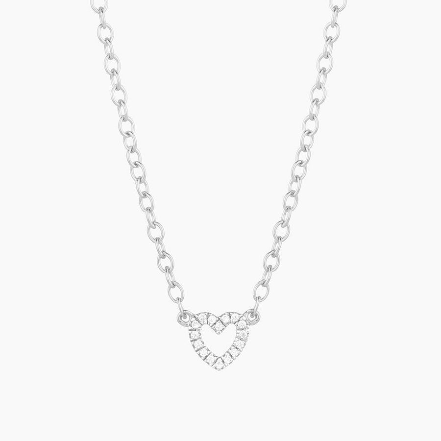 Petite Heart Diamond Pendant Necklace