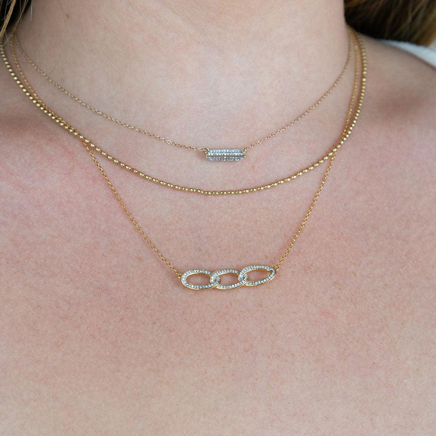Buy Triple Link Fashion Pendant Necklace