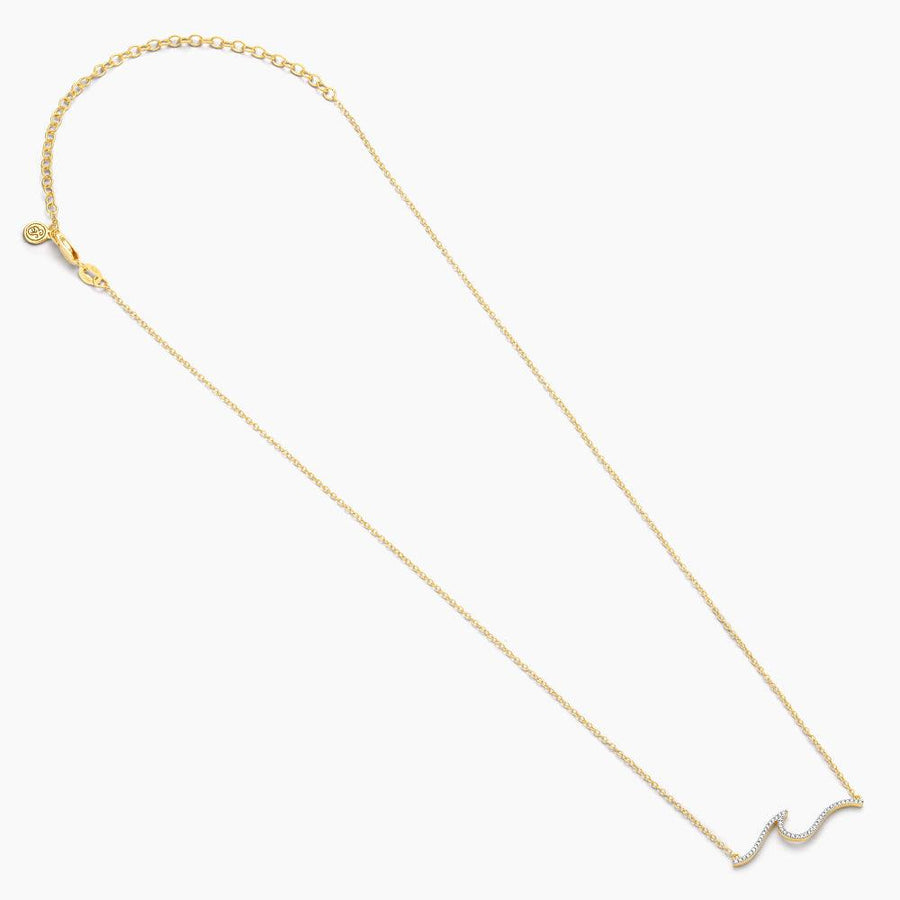 Buy ocean wave diamond necklace