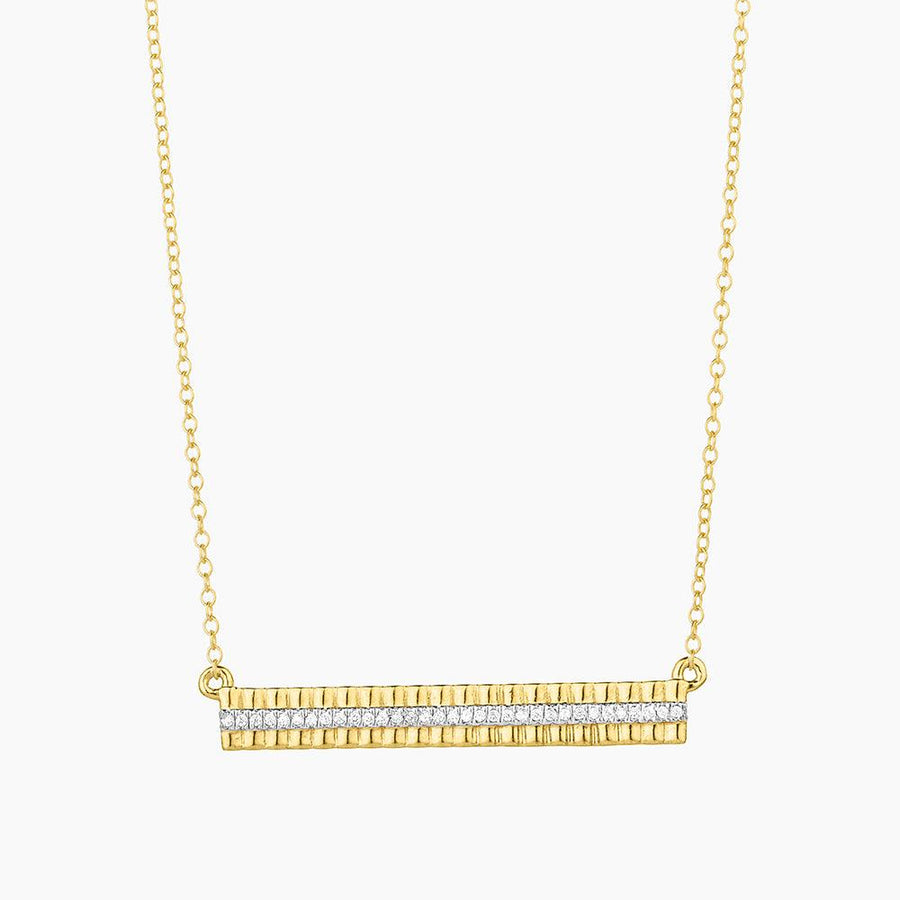 Buy Groovy Diamond Bar Pendant Necklace Online