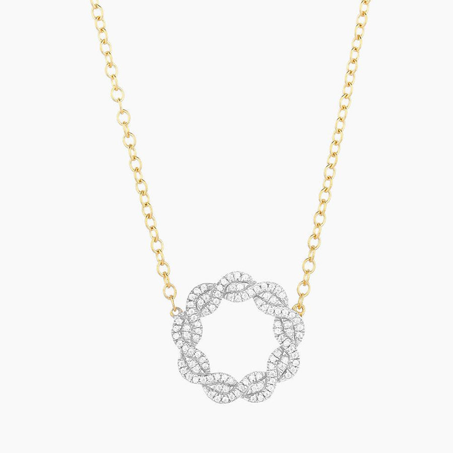 Family Diamond Knot Pendant Necklace 