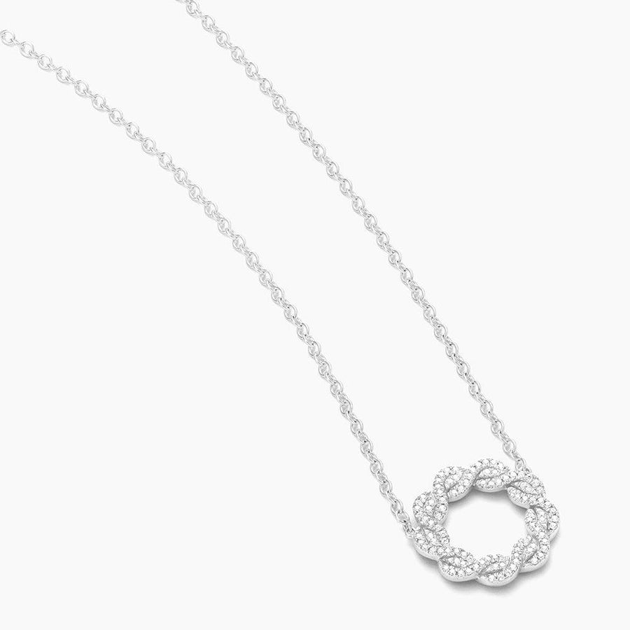Family Diamond Knot Pendant Necklace 