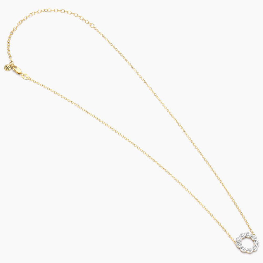 Family Diamond Knot Pendant Necklace 