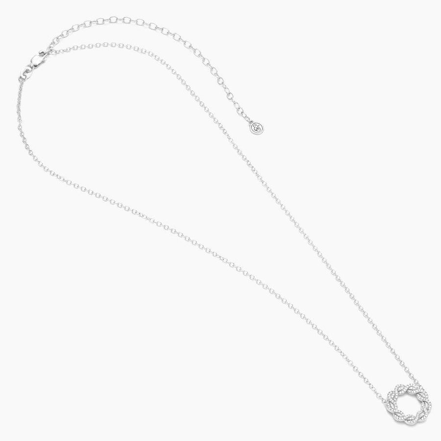 Family Diamond Knot Pendant Necklace 