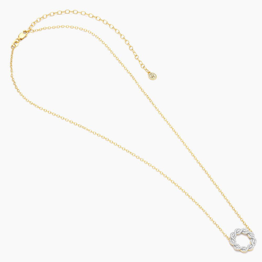 Family Diamond Knot Pendant Necklace 