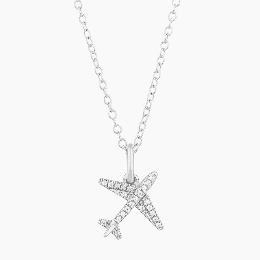 Buy Diamond Airplane Pendant Necklace