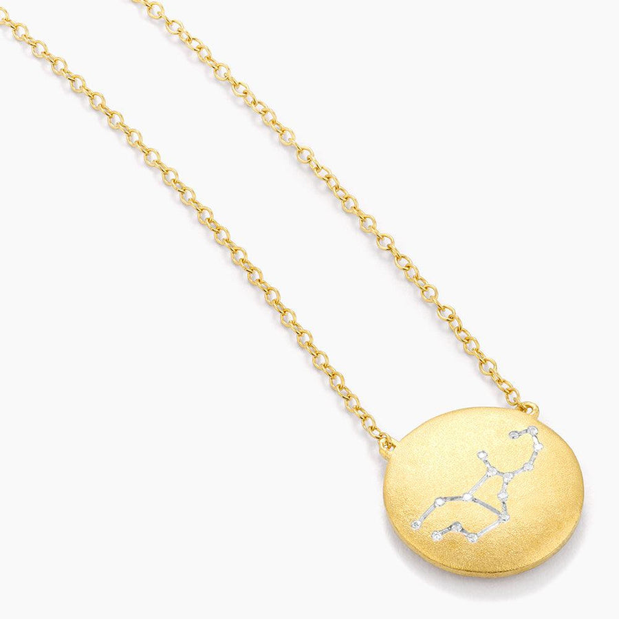 Virgo Zodiac Diamond Pendant Necklace