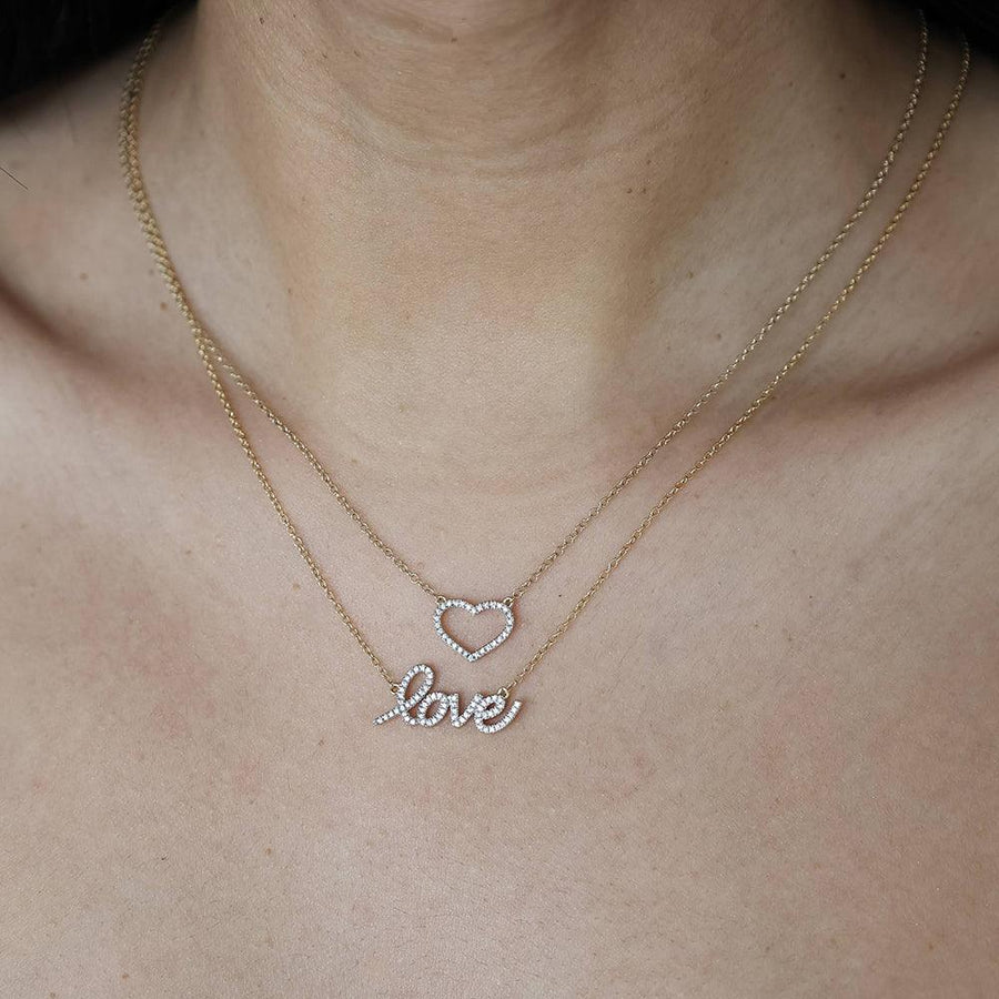 Buy Heart Shaped Diamond Pendant Necklace