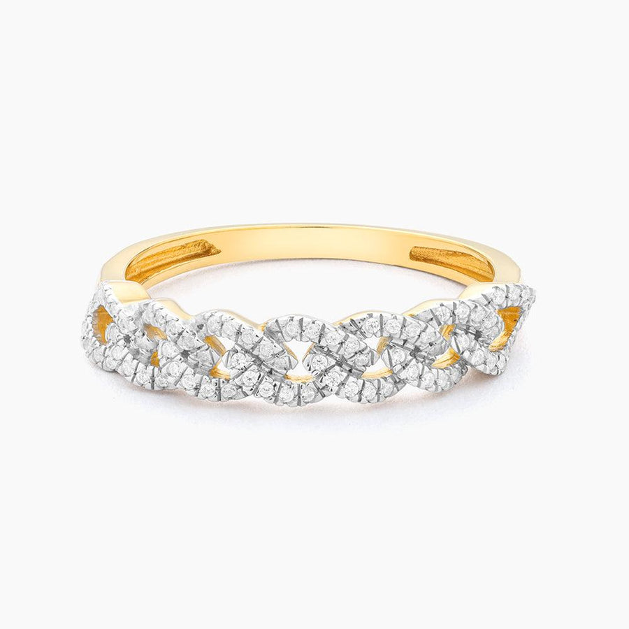 diamond braid ring