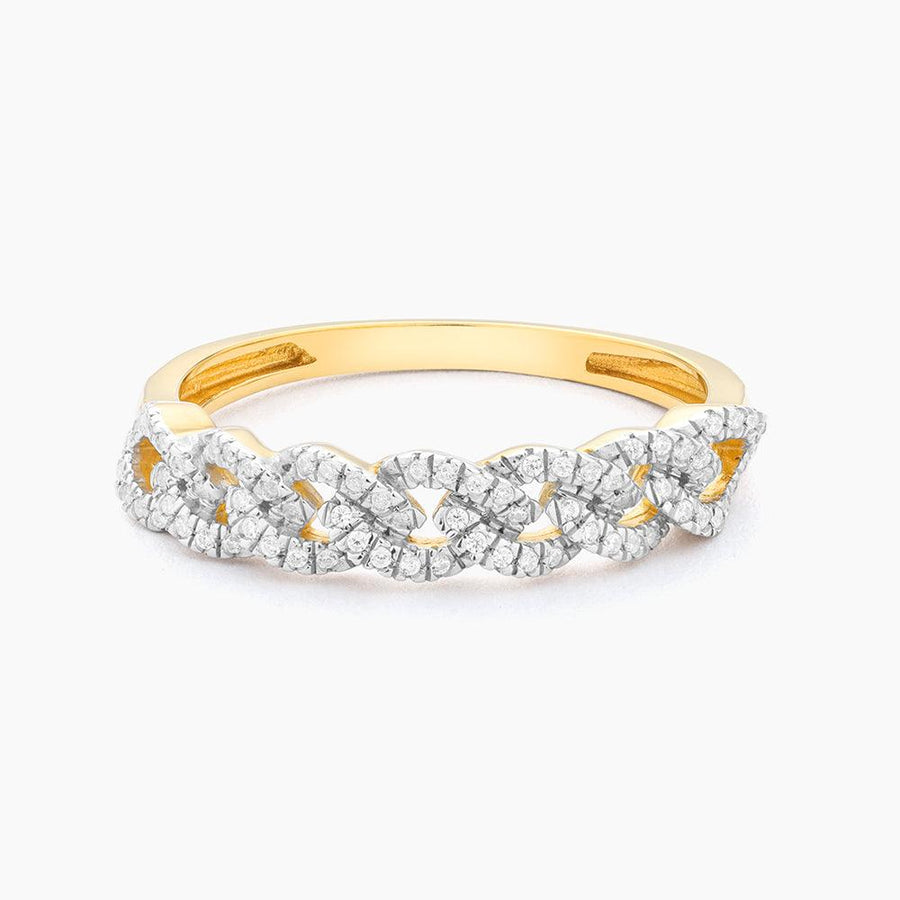 diamond braid ring