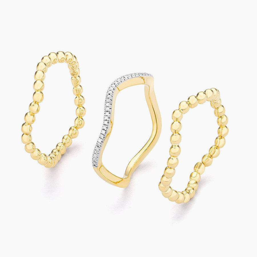 Buy Triple Wave Ring Stack Online - 2