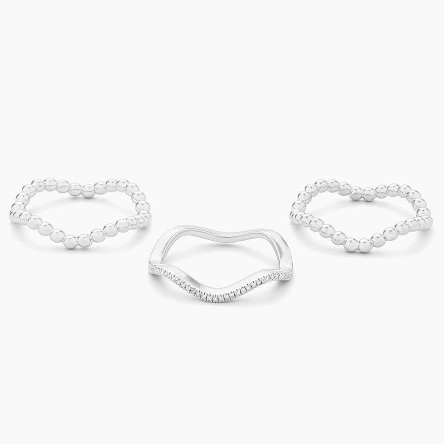 Buy Triple Wave Ring Stack Online - 11