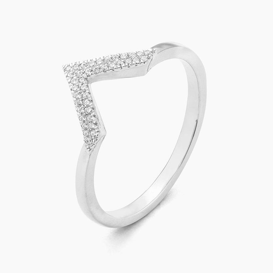 diamond v stackable ring